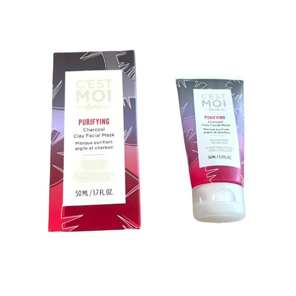 C'est Moi Purifying Charcoal Clay Facial Mask Purfiying Hypoallergenic 1.7 Fl Oz - Picture 3 of 5